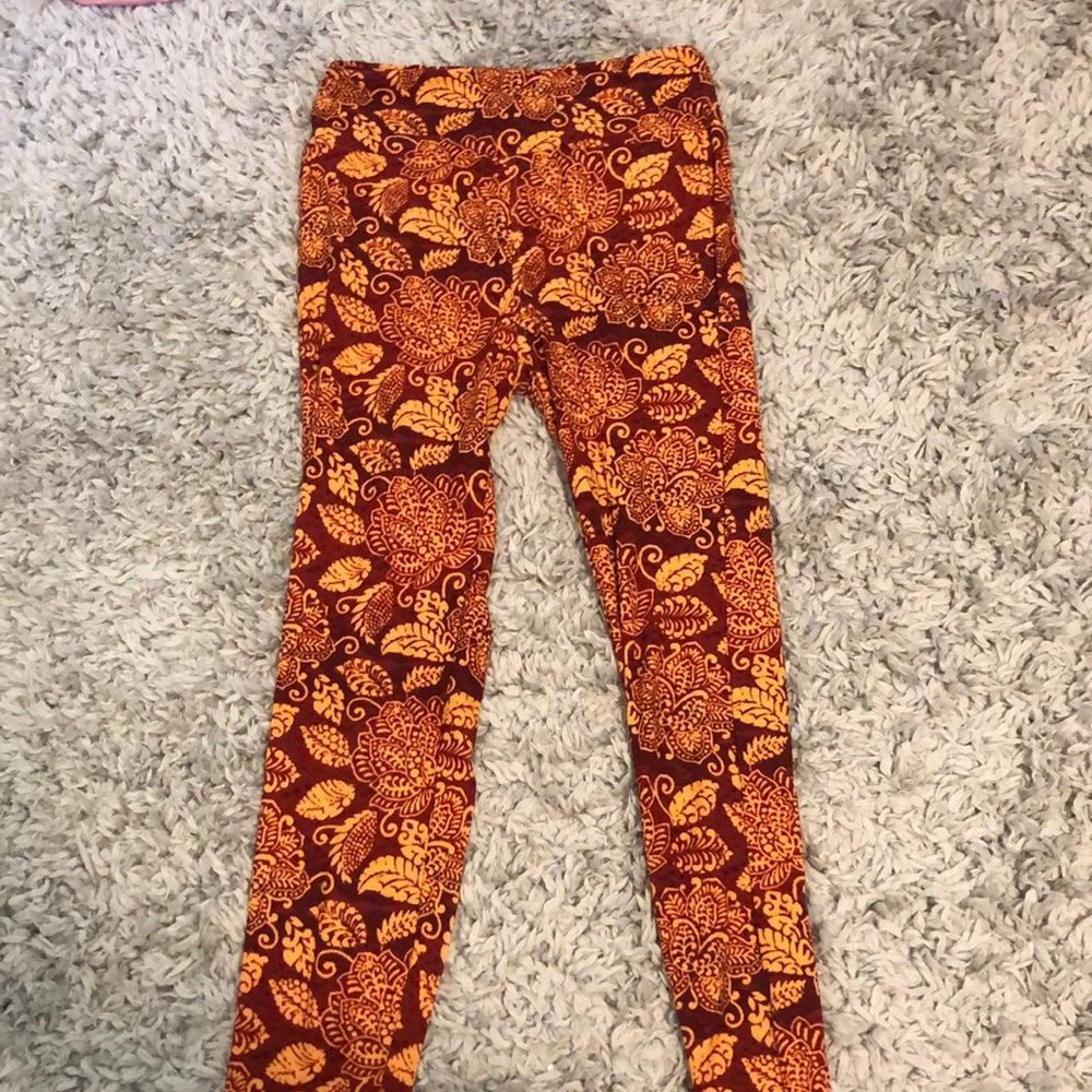 maroon and orange lularoe